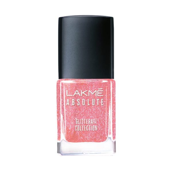 LAKMÉ Glitterati Collection Nail Paint For High Glam Shimmery Finish, Princess, 12ml