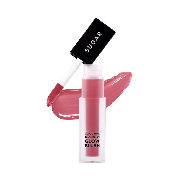 SUGAR Cosmetics Cloud Nine Niacinamide Glow Blush | Long lasting & Ultra-Pigmented | Dewy Finish | 7.6ml - 01 Bare Magic