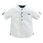 TONYBOY Boy's Plain Regular fit Shirt (2411_White 2-3 Years)