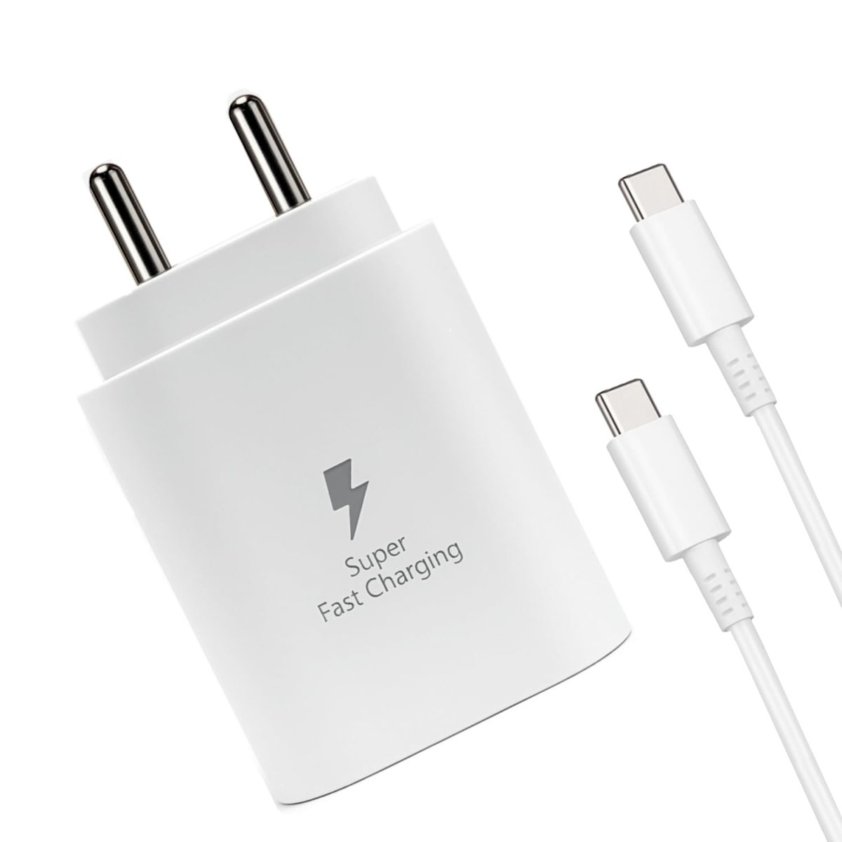 25W Super Fast Charger Adapter & Type C Cable Compatible with Samsung Galaxy S25, S24, S23, S22, S21(Ultra/Fe), M35, M15, M06, M05, M56, A55 5G, A35 5G, A15, F15, F14(Z/S/A/M/F Series)