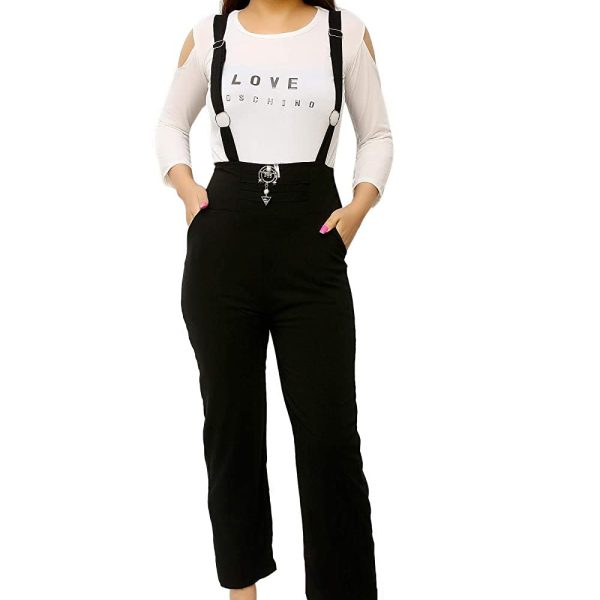 FNOCKS Girl's Casual WEAR Slim FIT Stretchable Soft Fabric Jumpsuit