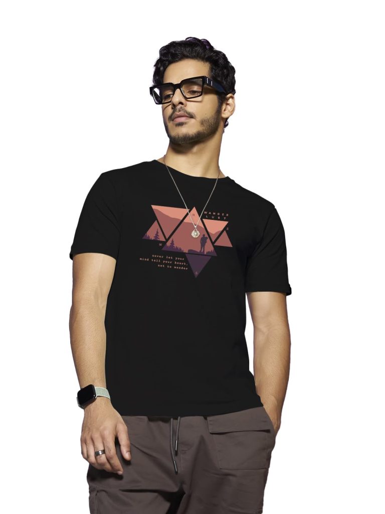 Bewakoof Men's Printed 100% Cotton T-Shirt - Regular Fit, Round Neck, Half Sleeves