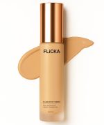 FLiCKA Flawless Femme Liquid Foundation for Face Makeup 30ml | Medium to High Coverage, Buildable | Natural, Waterproof & Moisturizing | All Skin Types | 02 Ivory