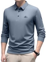 IndoPrimo Men Plain Polo Collar T Shirt Casual Embroidered T Shirt for Men Full Sleeeve