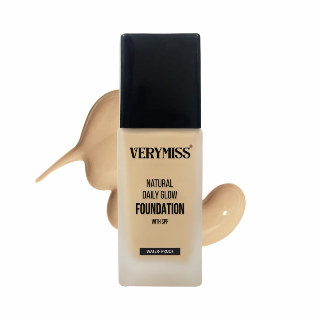 VERYMISS Daily Glow Liquid Foundation 30Ml I 01 Ivory I Smooth Application I Full Coverage Blendable I Normal To Oily Skin I Vegan I Best Foundation For Women,Natural,1 Count