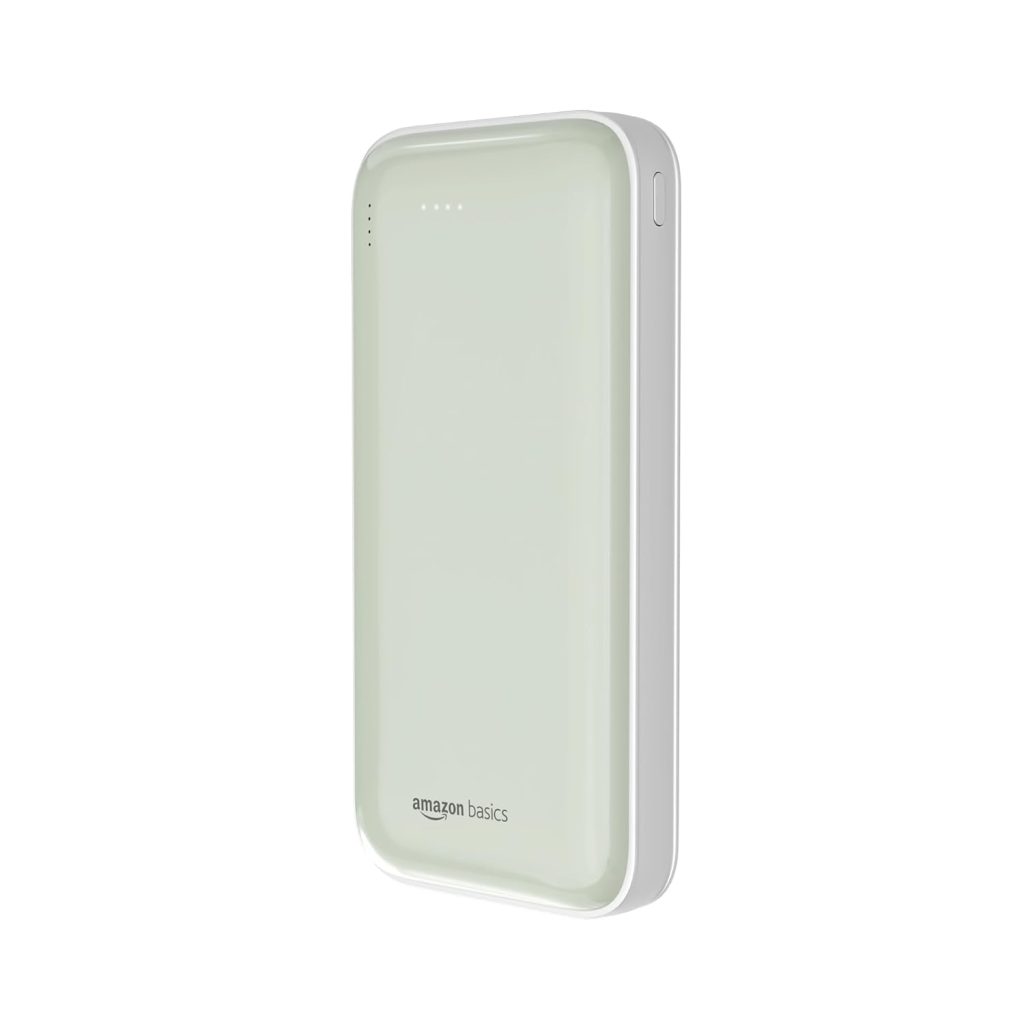 amazon basics 20000 Mah 22.5 W Ultra Fast Charging Power Bank | Type C Power Delivery (Input & Output) | Quick Charge | Two-Way Fast Charging (Lime)