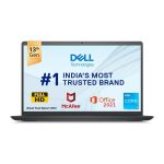 Dell Inspiron 3530 Thin & Light Laptop, 13th Gen Intel Core i3-1305U Processor, 8GB, 512GB SSD, 15.6" (39.62cm) FHD 120Hz 250nits, Standard Keyboard, Windows 11+MSO'21 & 15 Month McAfee, Black, 1.62kg
