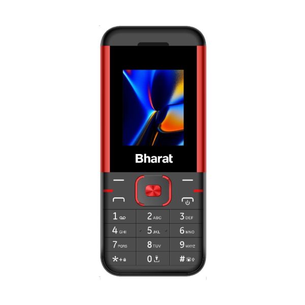 JioBharat K1 Karbonn 4G Keypad Phone with JioTV, JioCinema, JioSoundPay, JioSaavn, Long Lasting Battery, LED Torch, Digital Camera | Black & Red | Locked for JioNetwork
