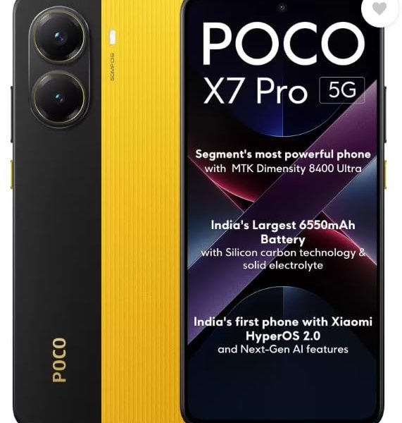 POCO X7 Pro 5G, Yellow (12GB, 256GB)