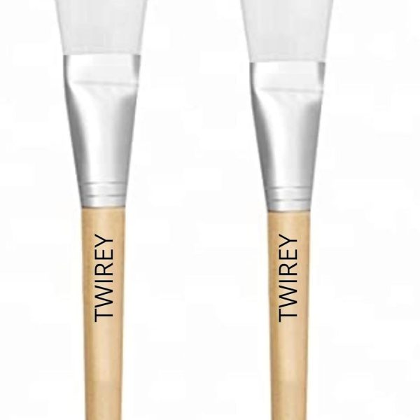 TWIREY Face Mask Pack Brush with Soft Bristle, Face Mask and Bleach Apply Brush for Women (Pack of 1) Multicolor