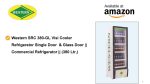 WESTERN Src 380-Gl Visi Cooler Single And Glass Door, Commercial 5 Star Automatic Refrigerator (380 L, Black)
