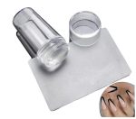 Nail Stamper, Clear Acrylic Nail Polish Base for Manicure and Pedicure