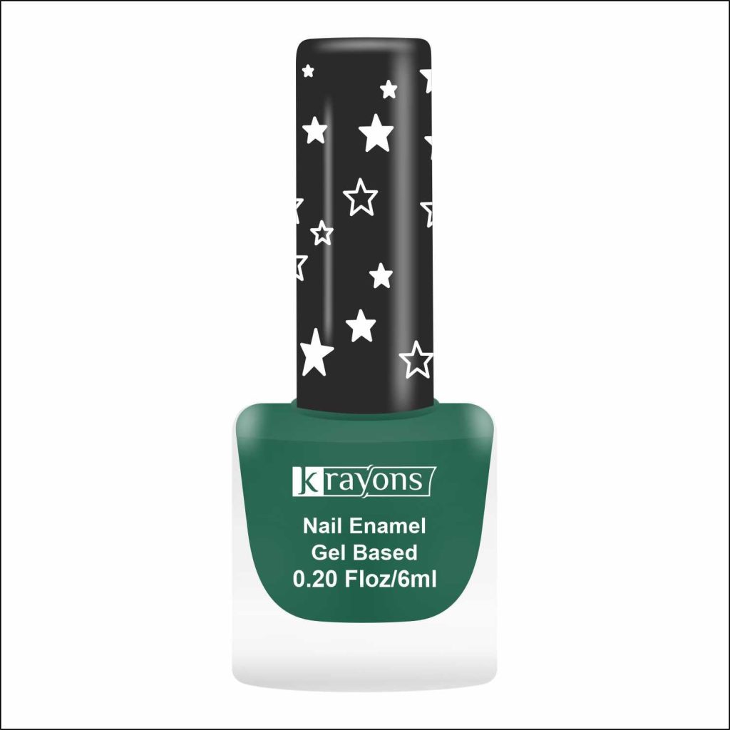 Krayons Cute Super Matte Finish Nail Enamel, Quick Dry, Smooth Finish, LongLasting, 6ml (Forest Green Matte)