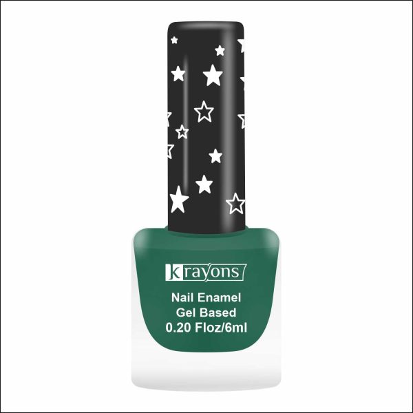 Krayons Cute Super Matte Finish Nail Enamel, Quick Dry, Smooth Finish, LongLasting, 6ml (Forest Green Matte)