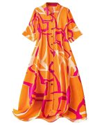 Leriya Fashion Rayon Western Midi Women Party Dress