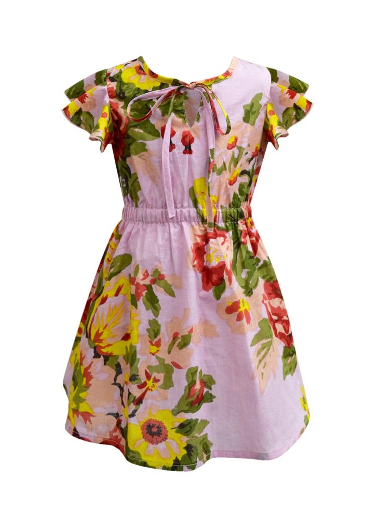 A.T.U.N. (ALL THINGS UBER NICE) Girls Cotton Skater Knee Length Casual Dress
