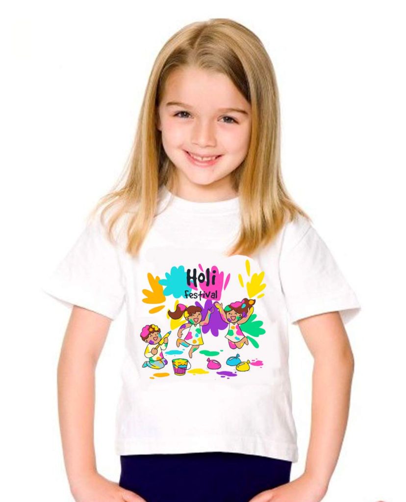 FancyDressWale Holi t-Shirts for Girls