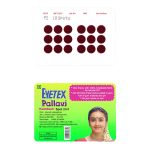Eyetex Pallavi Sticker Bindi/Pottu|Round|Aloe Vera & Papaya Extracts|Breathable Non-Irritating Velvet Fabric|P2|Maroon|20 Flaps