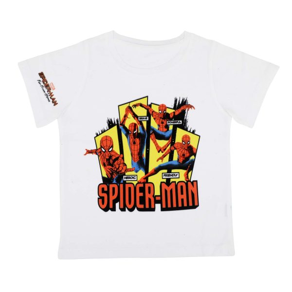 Marvel Spiderman by Wear Your Mind Boy's Regular Fit T-Shirt
