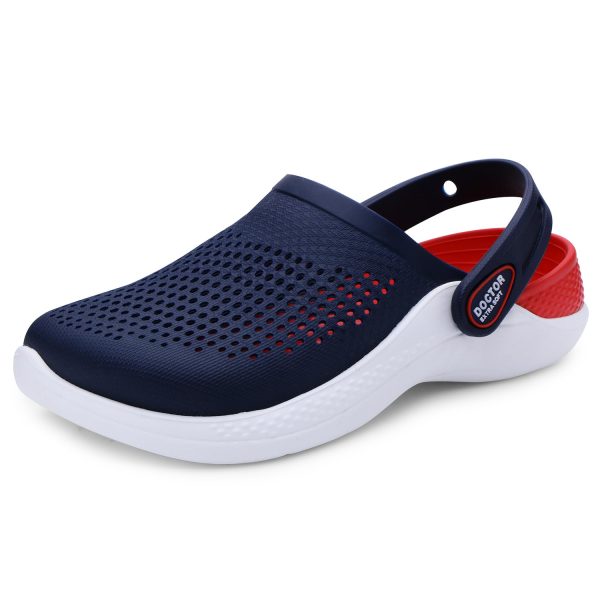 DOCTOR EXTRA SOFT Men's Classic Casual Sports Clogs/Sandals with Adjustable Back Strap for Adult | Comfortable & LightWeight| Stylish & Anti-Skid| Waterproof & Everyday Use Mules for Gents & Boys D-513