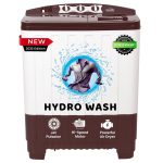 ionstar 7 KG 2025 Hydro Wash Series | Semi-Automatic Washing Machine | Magic Filter | Jet Pulsator | Air Dryer | Buzzer | Wheels | MAROON