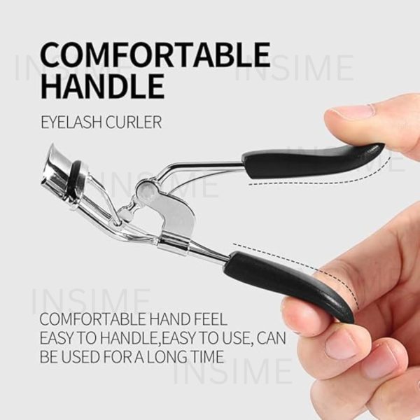 INSIME Pro eyelash curler for women | Strong, Contoured Eyelash curler tool for Pinch free Non slip Eye lash curl | Eye opening, Voluminous Eye lash curler for women