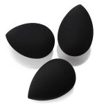 Larbois 3-Pack Beauty Blender Foundation Blending Egg Sponge, Professional Beauty Makeup Sponge Set for Dry & Wet Use (Black)