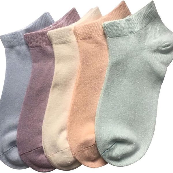 RushMore Girl's | Ladies Ultra Soft, Anti Odor, Breathable, Anti Blister Cotton Low cut Ankle Socks for Casual & Sports Multicolor Multi design Socks as per Availability | Lowcut Ankle Socks (5 Pairs)