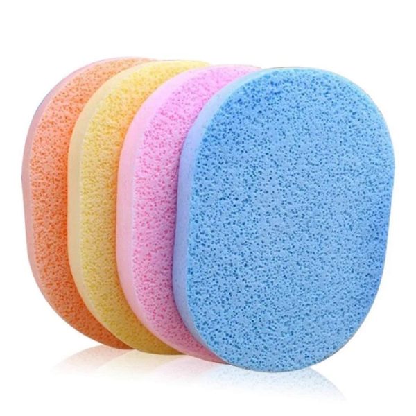 EQUVIA Facial Sponges Wipes Combo For Cleaning Face Reusable - Women, Girls (Pack of 4 pcs)