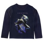 Marvel Avengers by Wear Your Mind Boy's Plain Regular Fit Long Sleeve Top (DMAF0123.3_Navy Blue2 8-9Y)