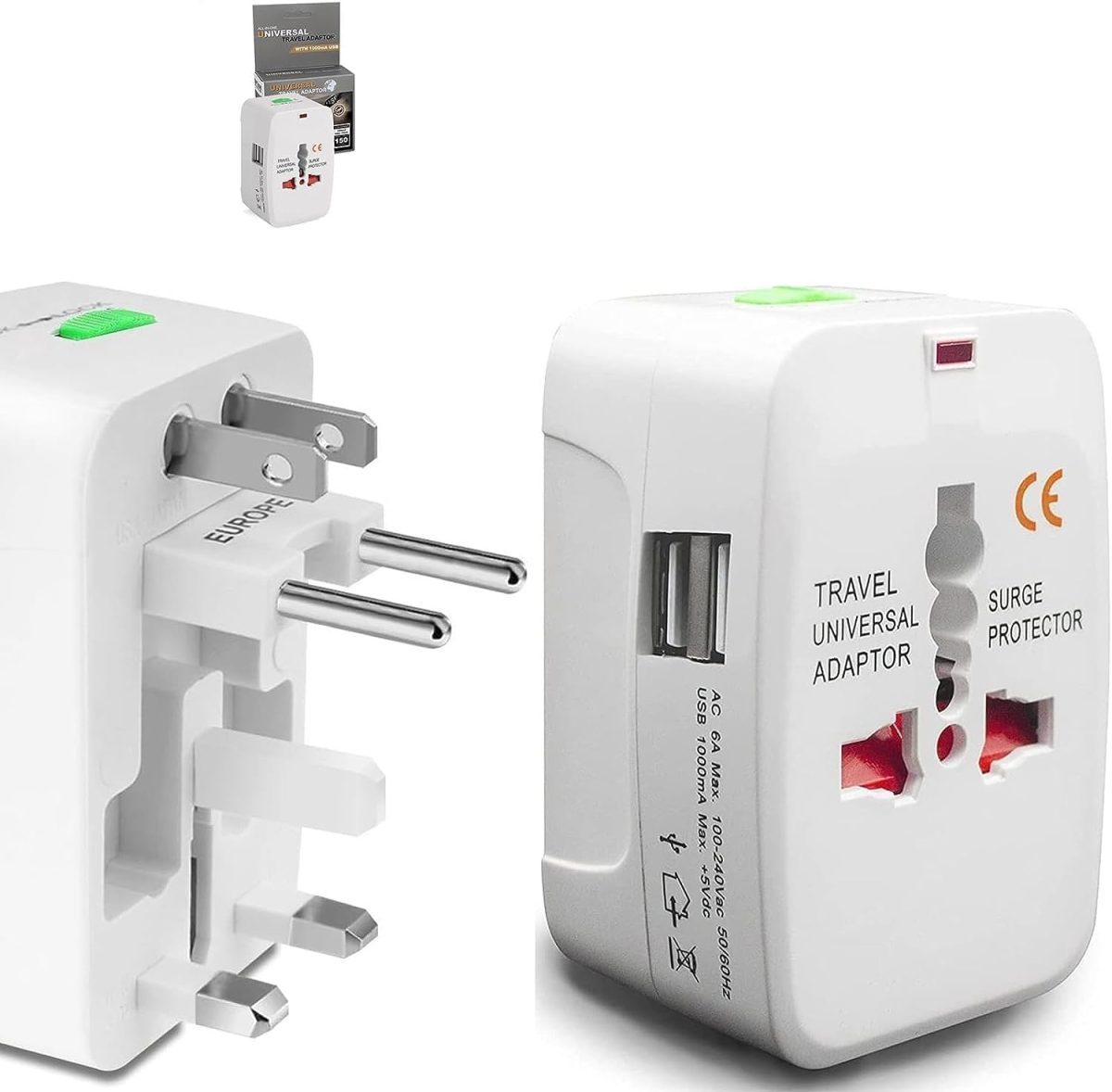 rts 224+ Countries Supported 2024 Universal Travel Adapter Plug Travel Adapter International All in One Worldwide Universal Travel Adapters Compatible with Smart Phone, Laptop, Mobile, Camera, Tablet
