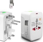 rts 224+ Countries Supported 2024 Universal Travel Adapter Plug Travel Adapter International All in One Worldwide Universal Travel Adapters Compatible with Smart Phone, Laptop, Mobile, Camera, Tablet