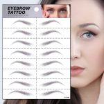 S.A.V.I 8 Pairs 6D Natural Look Eyebrow Styling Long Lasting Up to 7 Days Waterproof Temporary Tattoo Stickers - 1 Sheet (146)