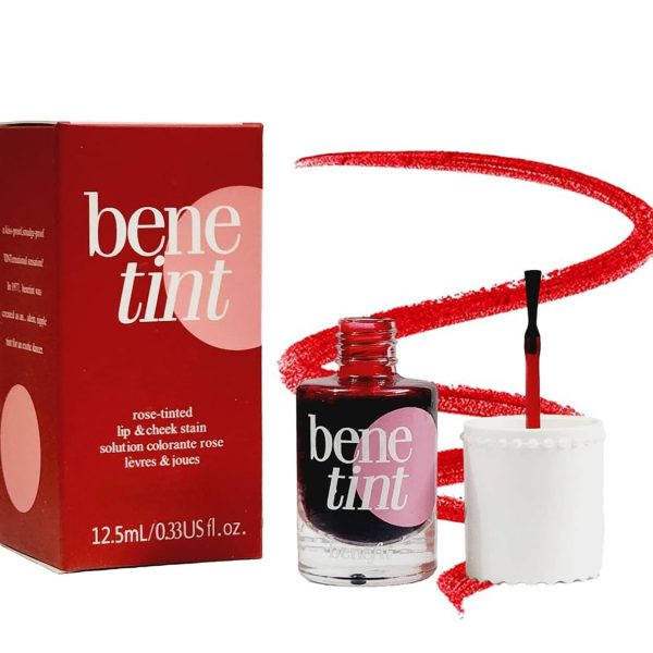 TopFinder® Bene Tint Lip & Cheek Stain | Korean Water Tint for Lips & Cheeks | Hydrating & Long-lasting Lip Gloss | Smudge-proof, Waterproof & Buildable Liquid Blush | Benetint Multipot Tint for Women