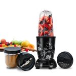 Wonderchef Nutri-blend 500W Juicer Mixer Grinder, 22000 RPM Copper Motor, Smoothie Maker, Masala Grinder, Chutney Blender, 2 Unbreakable Jars, Recipe Book by Chef Sanjeev Kapoor, 2 Yr Warranty, Black