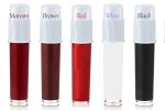 Ghelonadi Sales Liquid Kumkum Sindoor For Women Skin-Friendly Liquid Bindi Waterproof Chemical Free 5G Red-Maroon-Brown-White-Black Color Pack Of 5