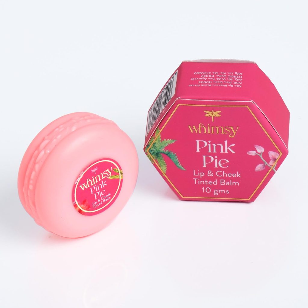 Whimsy Beauty Lip N Cheek Tint For Girls, Preteen And Teens|Kids Natural Lip Balm With Jojoba Oil And Vitamin E For Lips, Eyelids & Cheeks|Kids Makeup Safe|Skin Friendly Lip Balms For Girls - Pink