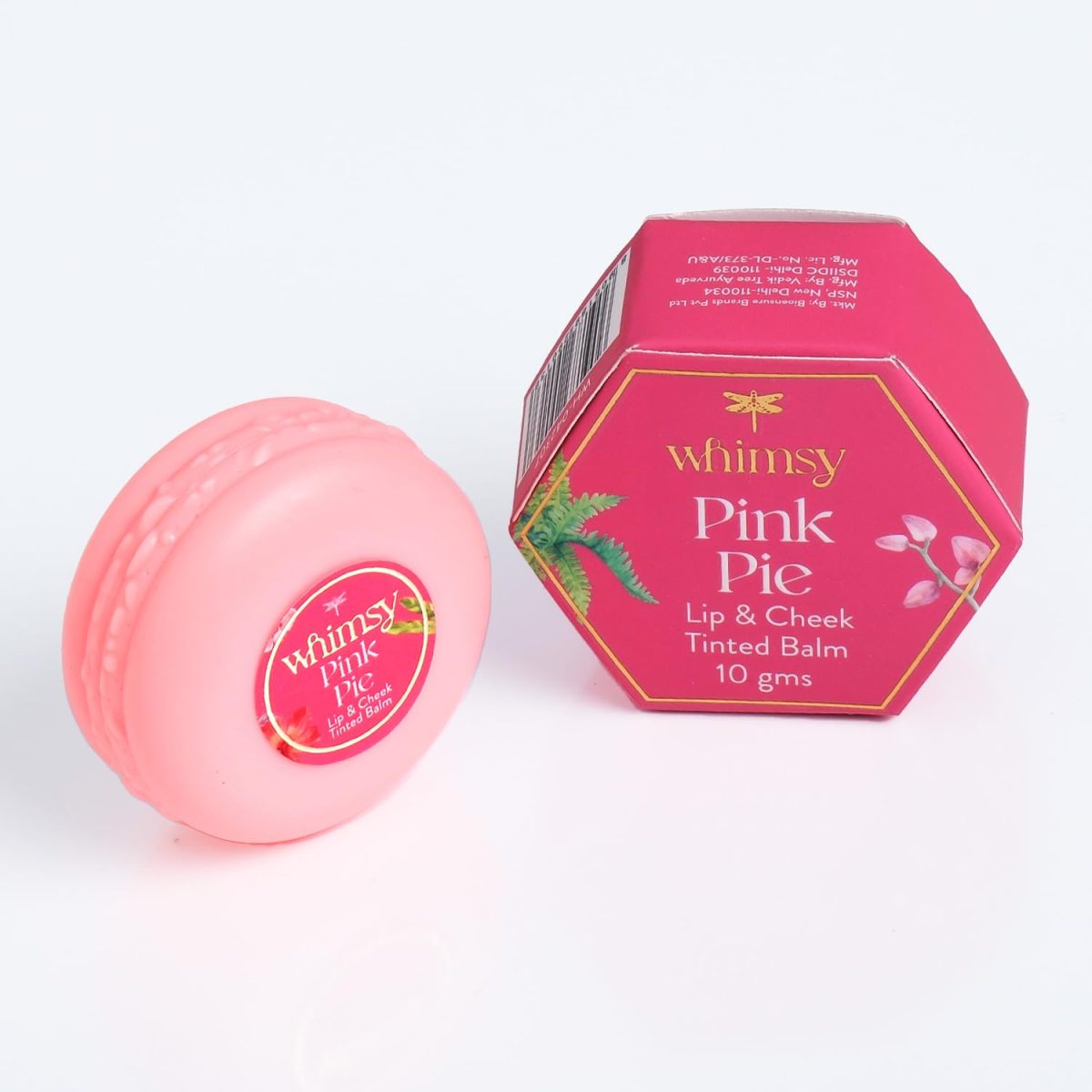 Whimsy Beauty Lip N Cheek Tint For Girls, Preteen And Teens|Kids Natural Lip Balm With Jojoba Oil And Vitamin E For Lips, Eyelids & Cheeks|Kids Makeup Safe|Skin Friendly Lip Balms For Girls - Pink
