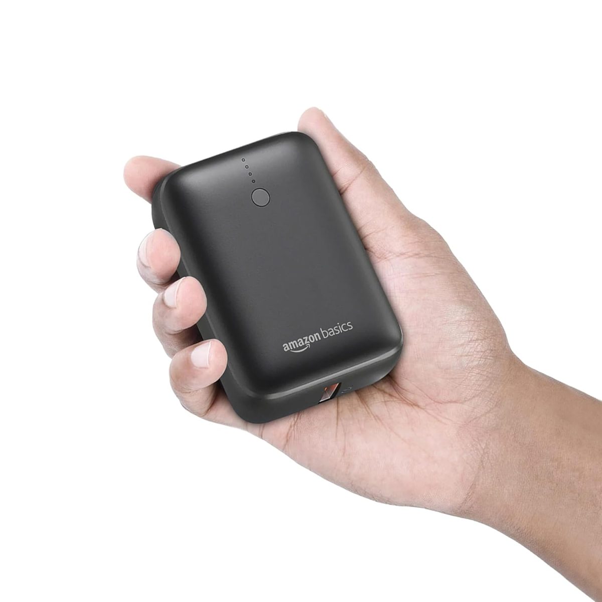 Amazon Basics 10000mAh Nano Power Bank | USB Type C, USB Type A | PD20W + 22.5W Fast Charging | LED Display | Broad Compatibility | Built-in Device Protection | Rapid Charge | Extended Power (Black)