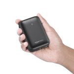Amazon Basics 10000mAh Nano Power Bank | USB Type C, USB Type A | PD20W + 22.5W Fast Charging | LED Display | Broad Compatibility | Built-in Device Protection | Rapid Charge | Extended Power (Black)