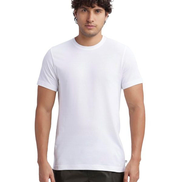 Jockey MC06 Men's Super Combed Cotton Sleeved Regular Fit Inner T-Shirt with Extended Length for Easy Tuck