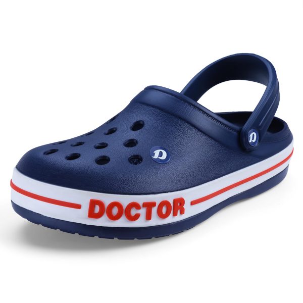 DOCTOR EXTRA SOFT Men's Ultra Soft Casual Clogs/Sandals with Adjustable Back Strap for Adult | Comfortable | Light Weight | Stylish & Anti-Skid | Waterproof & Everyday Use Mules for Gents & Boys D-502