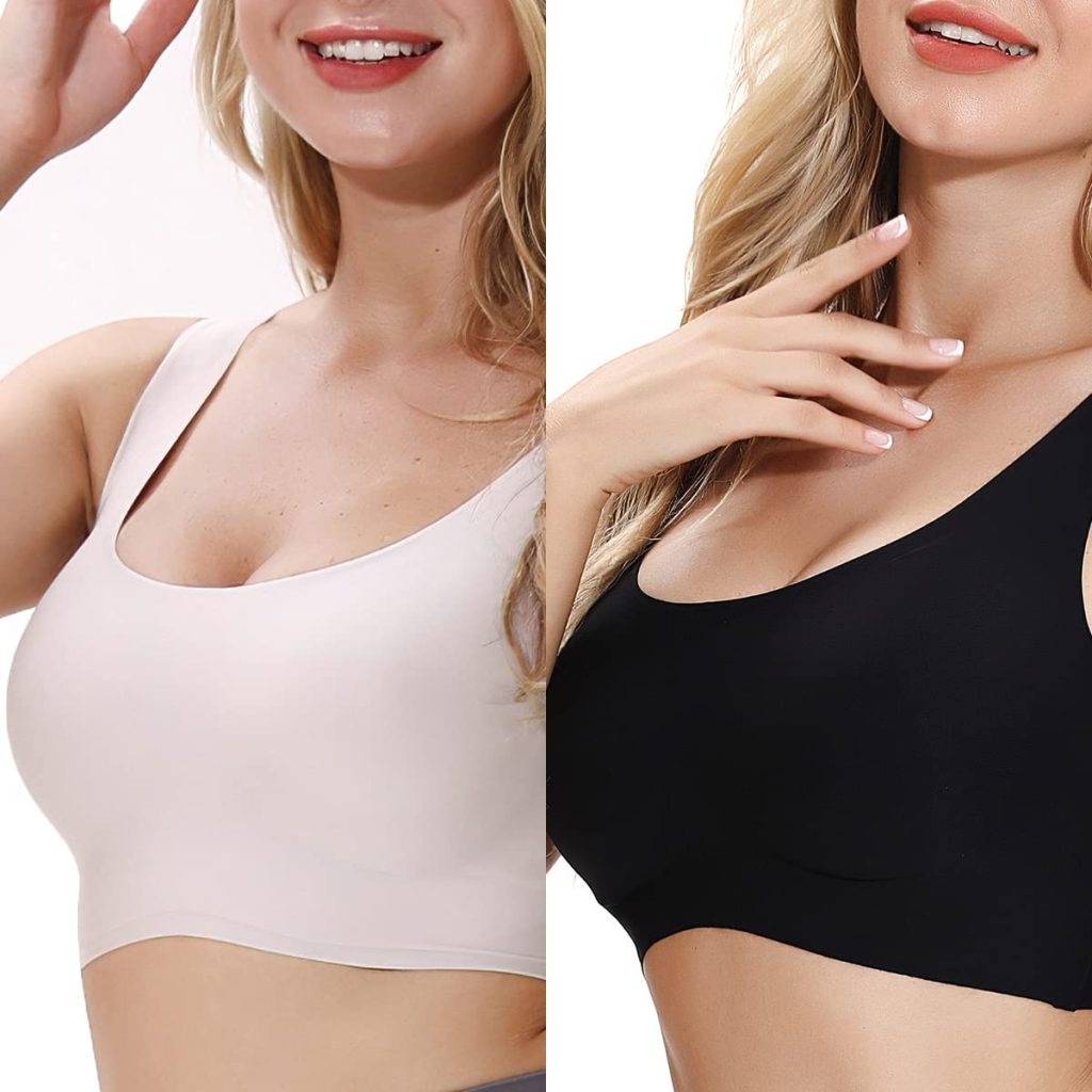 SANQIANG Seamless Bras for Women Wireless Bra Lightly No-Underwire Design Low-Impact Sports Bras Comfy Daily Bra