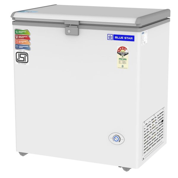 Blue Star CF4-180NEYW Single Door Deep Freezer (161 Liter, White, 4-star)