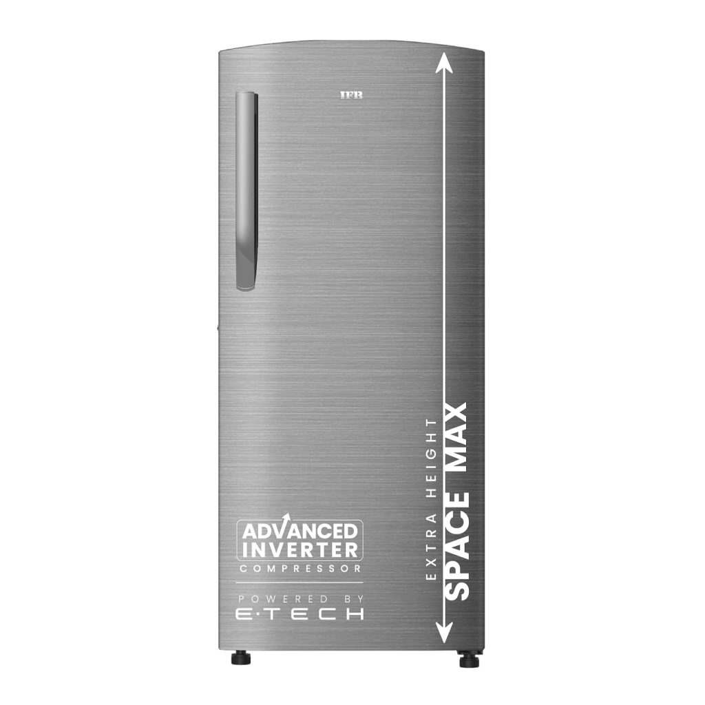 IFB 197L 5 Star Direct Cool Single Door Refrigerator (IFBDC-2235DBSE, Brush Grey, Advanced Inverter Compressor, Extraordinary Storage with Humidity Controller)