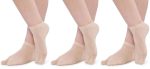 N2S NEXT2SKIN Women's Low Ankle Length Sneaker Cotton Thumb Socks (Pack of 3) (Assorted)