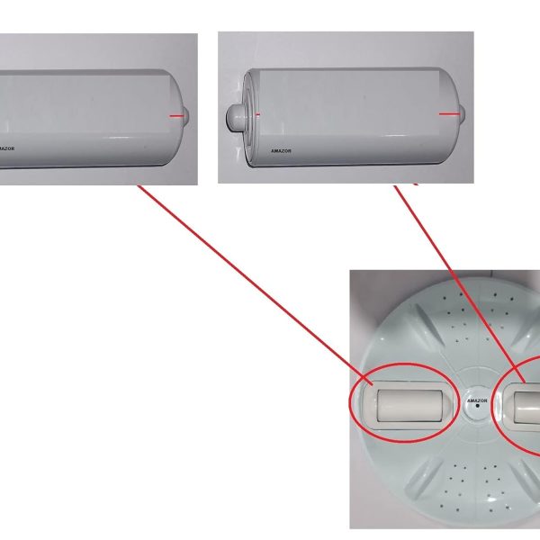Roller Compatible for Samsung Washing Machine Pulsator/Washing Machine Pulsator Roller (2 pcs Set) size 10.5 cm