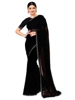 leelavati Women Embellished Bollywood Chiffon Saree Elegant Design For Weddings, Parties, And Festivities