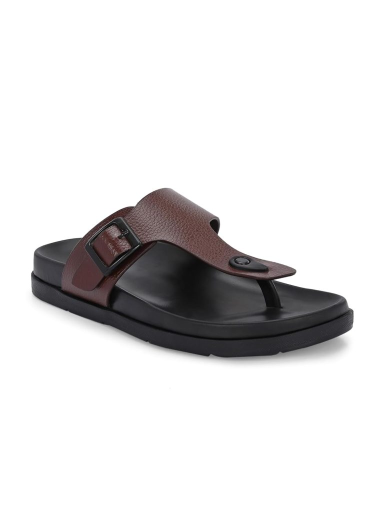 San Frissco Men's Sandals with Open Toe Strap/Perfect Fit for Summer and Rainy Season Easy to Walk Slipper, Chappal/Stylish Casual Trendy Floaters