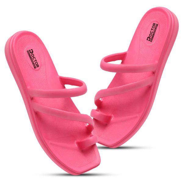 DOCTOR HEALTH SUPER SOFT Premium Women's Trendy Triple Strap EVA Slippers | Soft, Open-Toe, Lightweight Daily Comfort Slides, Open-Toe Slippers for Home & Outdoor